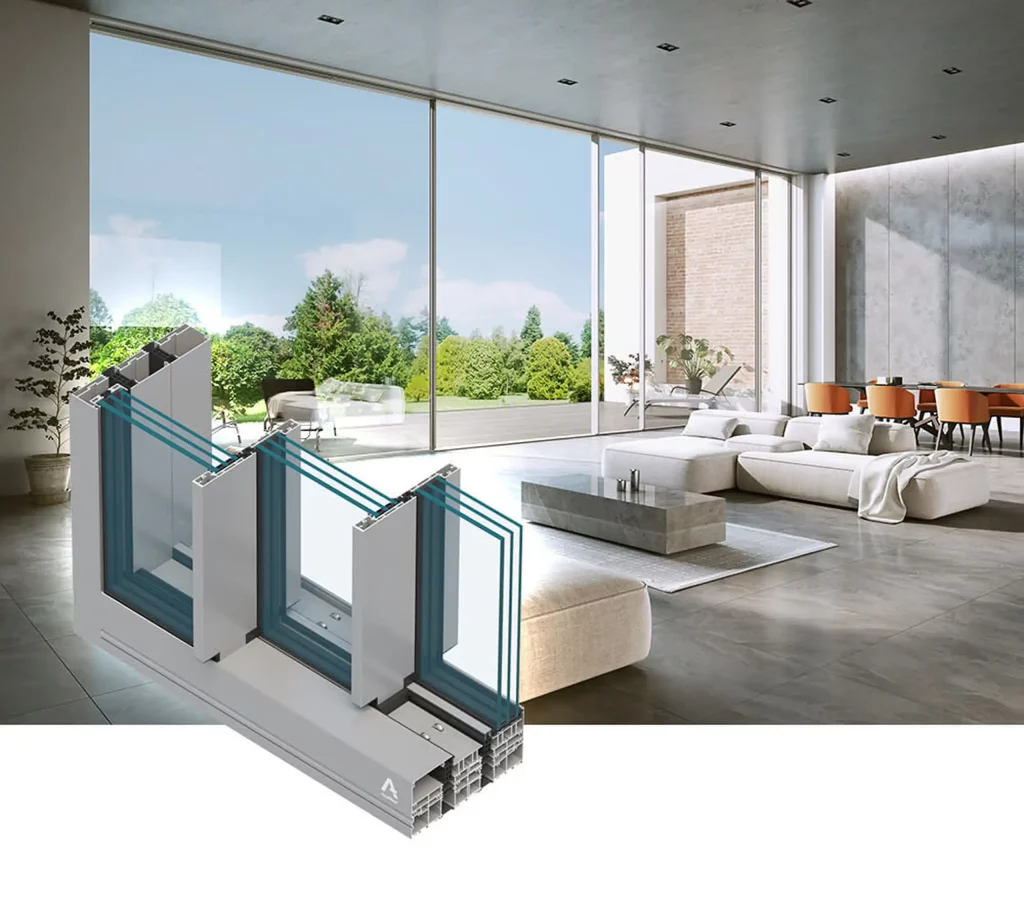 System drzwi i okien przesuwnych MS SKYLINE TYPE R