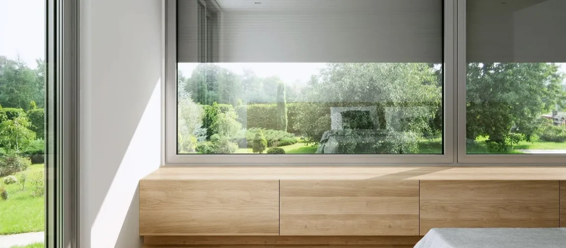 Okna aluminiowe do domu Produkcja i montaż MS Aluminium Zdjęcie poglądowe sypialni Zdj.1