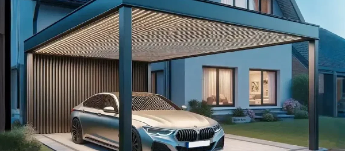 Wiaty garażowe Łódź. Produkcja i montaż nowoczesnych wiat aluminiowych.